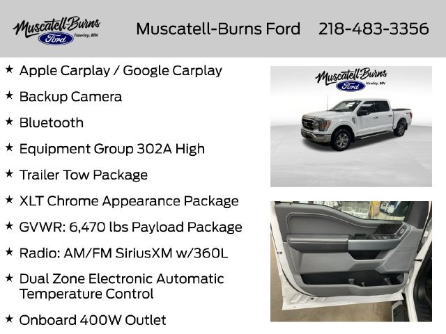Used 2023 Ford F150 XLT w/ Equipment Group 302A High AWD/4WD image 7