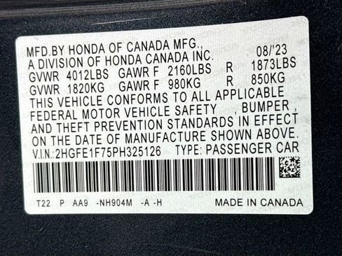 Certified 2023 Honda Civic EX image 31