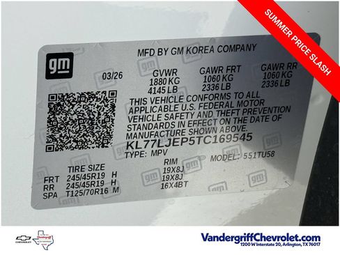 New 2026 Chevrolet Trax RS w/ Sunroof Package FWD image 23
