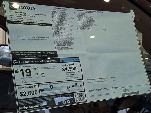 New 2026 Toyota Tundra SR5 w/ TRD Off-Road Package AWD/4WD image 19
