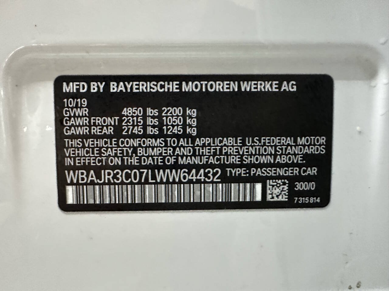 Used 2020 BMW 530i w/ Convenience Package RWD image 32