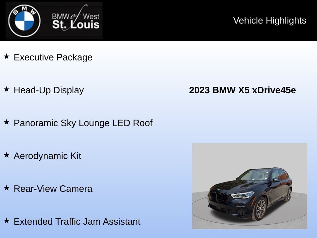 Used 2023 BMW X5 xDrive45e w/ Executive Package AWD/4WD image 16
