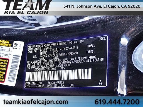 Used 2023 Toyota Highlander XLE FWD image 34