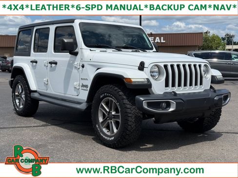Used 2018 Jeep Wrangler Unlimited Sahara w/ Uconnect 4C Nav & Sound Group AWD/4WD image 1