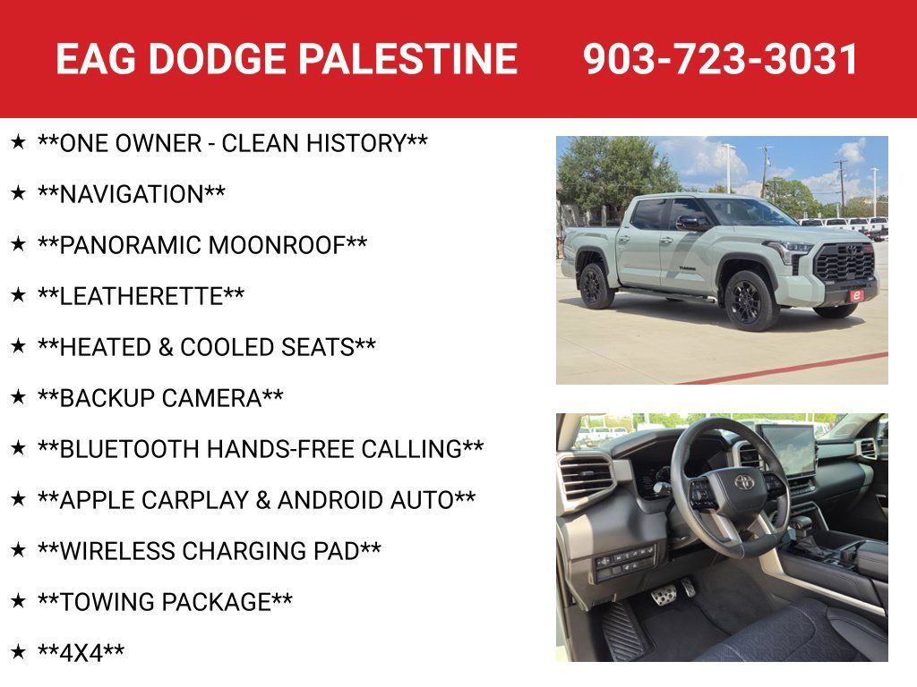 Used 2024 Toyota Tundra Limited w/ TRD Off-Road Package AWD/4WD image 4