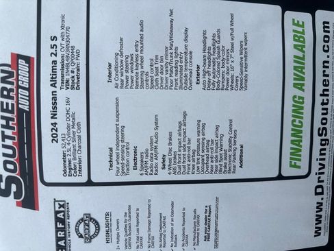 Used 2024 Nissan Altima 2.5 S image 9