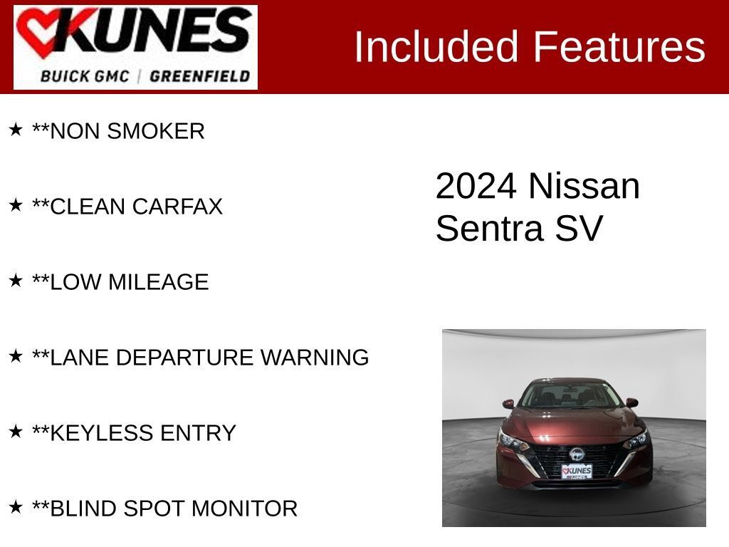Used 2024 Nissan Sentra SV FWD image 3