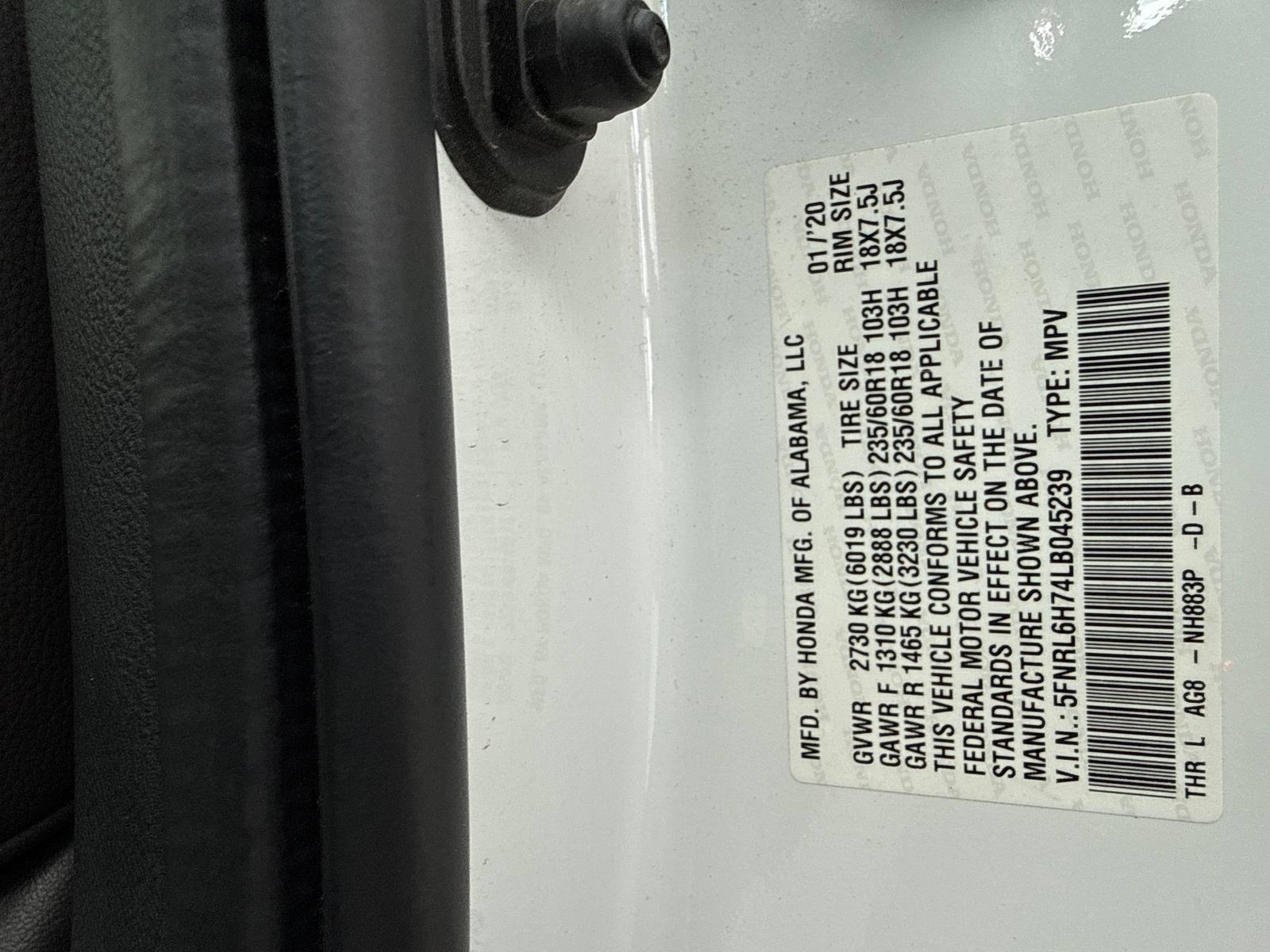 Used 2020 Honda Odyssey EX-L image 53