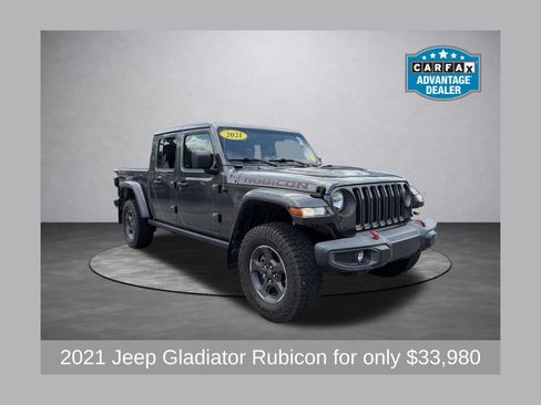Used 2021 Jeep Gladiator Rubicon w/ Trailer Tow Package AWD/4WD image 1