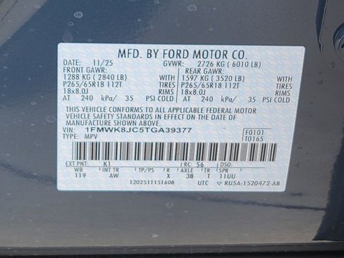 New 2026 Ford Explorer Tremor w/ Tremor Ultimate Package image 13