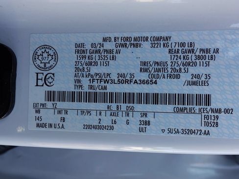 Used 2024 Ford F150 XLT w/ Equipment Group 302A MID AWD/4WD image 20