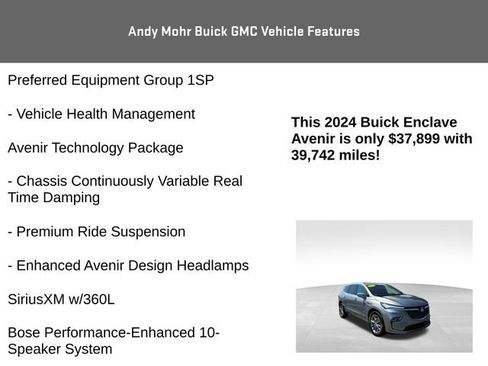 Used 2024 Buick Enclave Avenir w/ Avenir Technology Package image 8