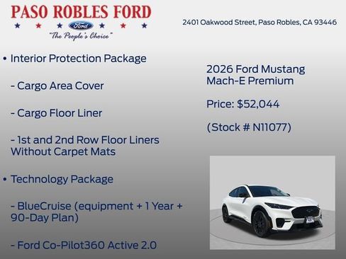 New 2026 Ford Mustang Mach-E Premium w/ Sport Appearance Package RWD image 6