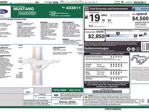 Used 2024 Ford Mustang GT Premium w/ GT Performance Package image 5