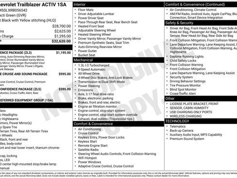 Used 2024 Chevrolet TrailBlazer ACTIV w/ Convenience Package AWD/4WD image 3