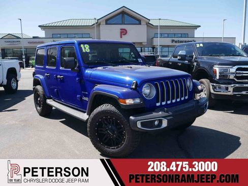 Used 2018 Jeep Wrangler Unlimited Sahara w/ Safety Group AWD/4WD image 1
