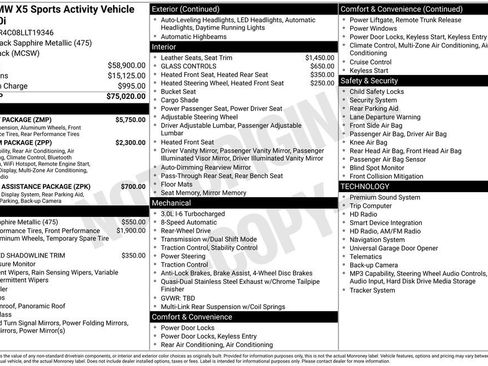 Used 2020 BMW X5 sDrive40i w/ M Sport Package RWD image 5