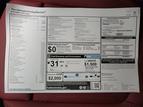 Used 2026 BMW 430i Coupe w/ M Sport Package image 14