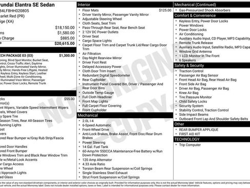 Used 2017 Hyundai Elantra SE w/ SE A/T Tech Package 03 image 8