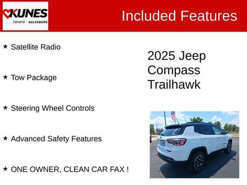 Used 2025 Jeep Compass Trailhawk AWD/4WD image 3