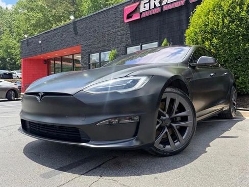 Used 2021 Tesla Model S Plaid AWD/4WD image 2