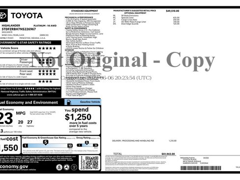 Used 2022 Toyota Highlander Platinum image 55