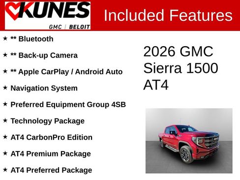 New 2026 GMC Sierra 1500 AT4 w/ AT4 Premium Package image 2