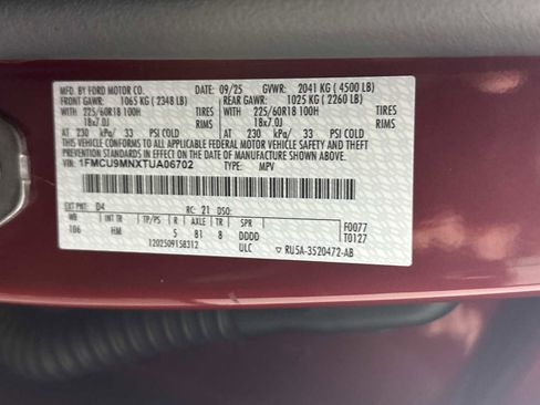 New 2026 Ford Escape ST-Line w/ Tech Pack #1 AWD/4WD image 35