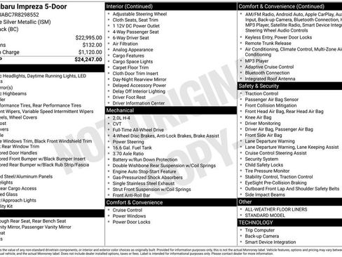 Used 2024 Subaru Impreza 2.0i image 28