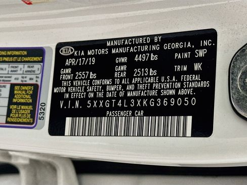Used 2019 Kia Optima S w/ S Panoramic Sunroof Package FWD image 12