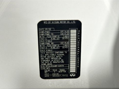 Used 2021 INFINITI QX50 Essential image 43