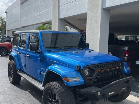 Used 2021 Jeep Wrangler Unlimited Sahara 4xe w/ Safety Group image 3