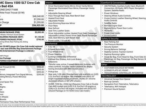 Used 2017 GMC Sierra 1500 SLT w/ SLT Premium Package image 3