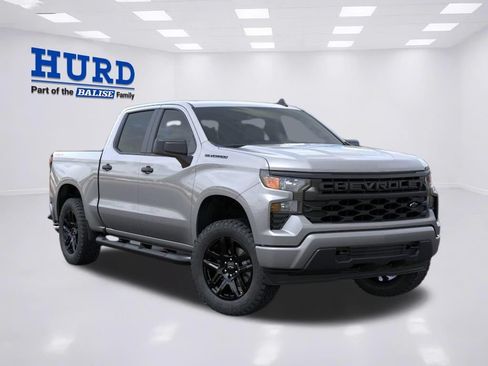 New 2026 Chevrolet Silverado 1500 Custom w/ Turbomax Blackout Package AWD/4WD image 1