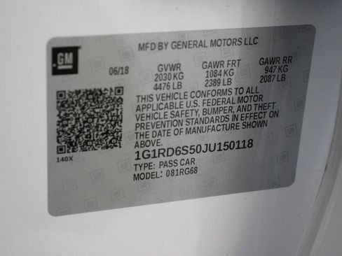 Used 2018 Chevrolet Volt Premier w/ Driver Confidence Package image 19