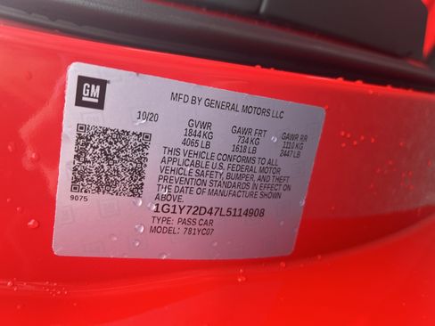 Used 2020 Chevrolet Corvette Stingray Preferred Cpe w/ 2LT Preferred Equipment Group image 36