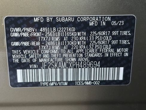 Certified 2023 Subaru Forester Wilderness AWD/4WD image 32