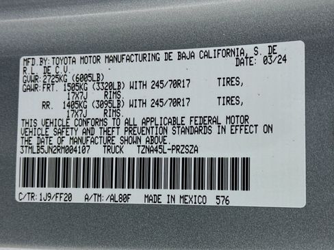 Certified 2024 Toyota Tacoma SR5 AWD/4WD image 30