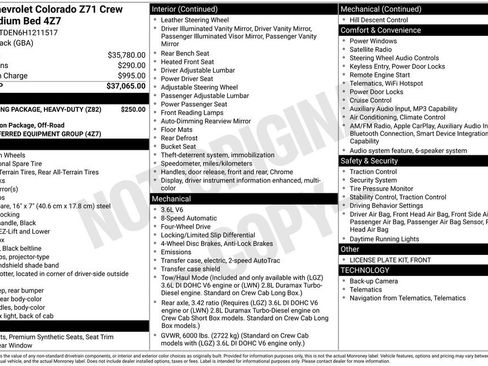 Used 2017 Chevrolet Colorado Z71 AWD/4WD image 7