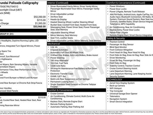 Used 2024 Hyundai Palisade Calligraphy image 3