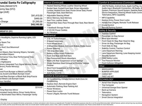 Certified 2022 Hyundai Santa Fe Calligraphy FWD image 33