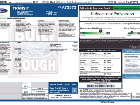 Used 2025 Ford Transit 250 Low Roof w/ Exterior Upgrade Package RWD image 5