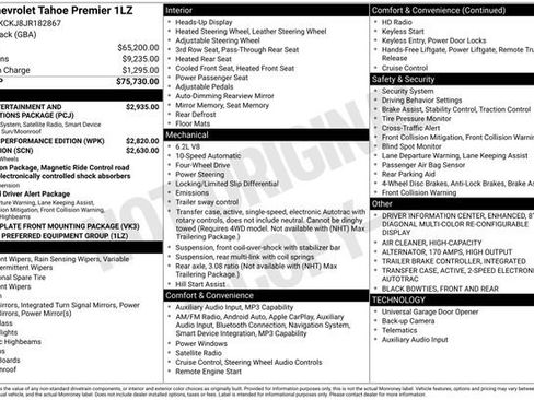 Used 2018 Chevrolet Tahoe Premier AWD/4WD image 1