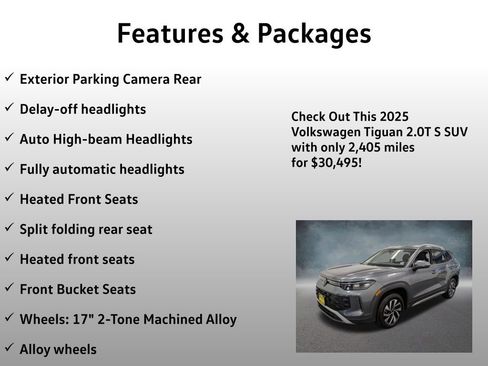 Used 2025 Volkswagen Tiguan S AWD/4WD image 13