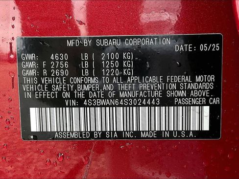 Certified 2025 Subaru Legacy Limited image 33