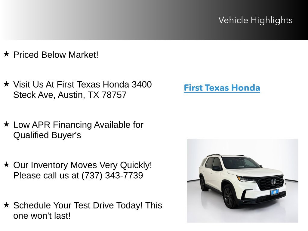 Used 2025 Honda Pilot Sport image 10