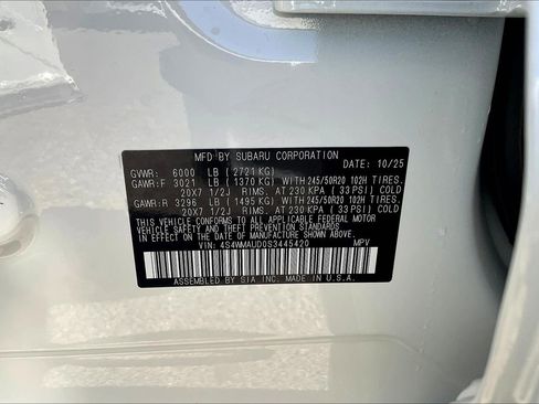 New 2025 Subaru Ascent Touring w/ Popular Package #2 image 12