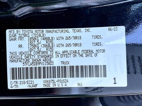 Used 2023 Toyota Tundra SR5 w/ TRD Off-Road Premium Package AWD/4WD image 37