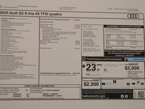 New 2025 Audi Q3 2.0T Premium image 32