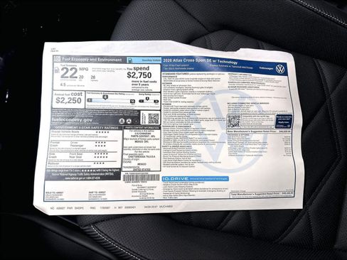 New 2026 Volkswagen Atlas Cross Sport SE AWD/4WD image 14